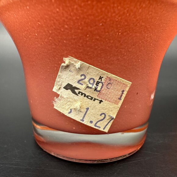 Vintage Tea Light Candle Holders Mauve Pink Glass 1980s Set of 2 Kmart Cottage - Picture 6 of 9